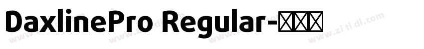 DaxlinePro Regular字体转换